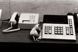 Photograph of telephony machines