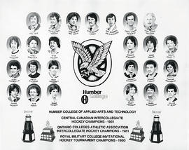 Photograph of Humber's men's hockey team