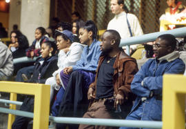 Photograph of students at an event in the Student Centre
