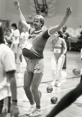 Photograph of Doug Fox Having Fun in the Gym