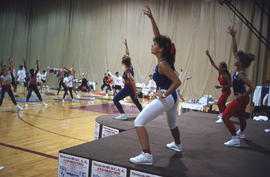 Photograph of Reebok Aerobethon event in the Athletic Centre