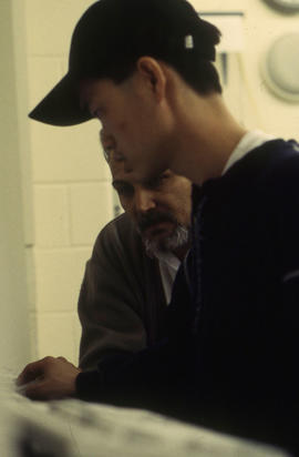 Photograph of a student using a mouse