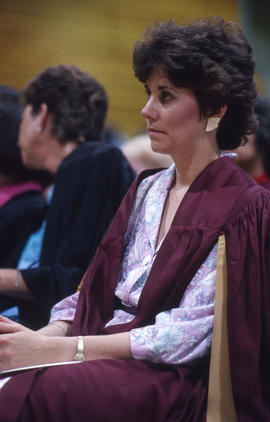 Photograph of a graduate in gown