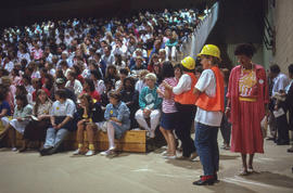 Photograph of orientation event in the Athletic Centre