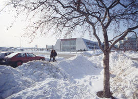 Photograph of People Walking Towards the Main Entrance