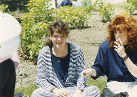 Photograph from the President's faculty and staff barbecue