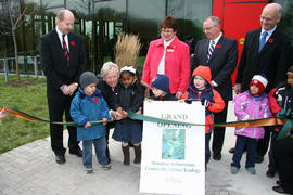 Photograph of the arboretum grand opening ceremony