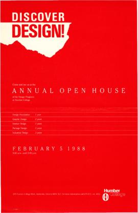 "Discover Design! Annual Open House" : [poster]