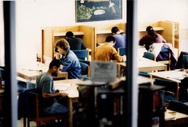 Photograph of Students Studying in the North Campus Library