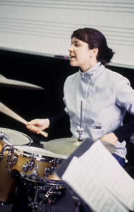 Photograph of a music student