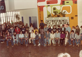 Photograph of students at winter madness event