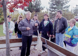 Photograph of a Landscape class taking place in the Arboretum