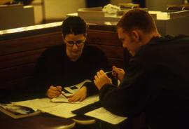 A photograph of students in the Pipe cafeteria