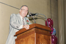 Photograph of Ross Richardson speaking at the President's Breakfast