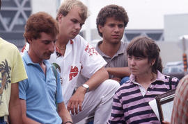Photograph of landscaping students