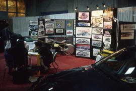 Photograph of a Humber Booth at the Auto Show