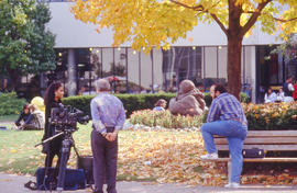 Photograph of Cinematography students