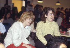 Photograph of students being entertained