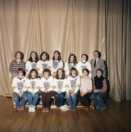 Photograph of the Women's Hockey team