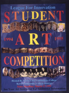 Photograph of a poster for the Student Art Competition