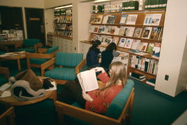 Photograph of Students Studying in the Osler Library