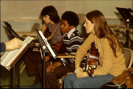 Photograph of Music Students Practicing