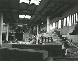 Photograph of construction of the KX building