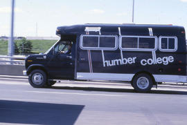 Photograph of the Humber College bus