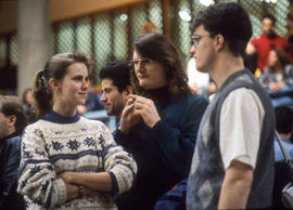Photograph of students in the Student Centre