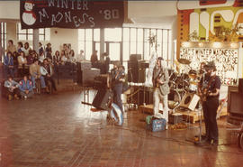 Photograph of students at a winter madness event