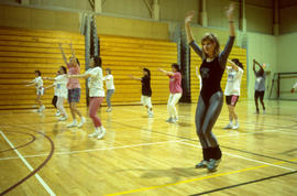 Photograph of people in an aerobics exercise