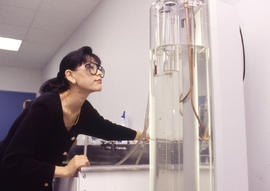 Photograph of an instructor in class at the Canadian Plastics Training Centre