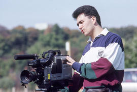 Photograph of a student from the cinematography programme