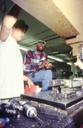 Photograph of students in the Tool and Die program
