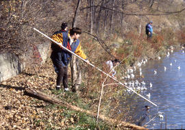 Photograph of Public Relations students participating in a fundraising event for United Way
