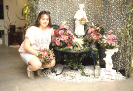 Photograph of a Retail Floriculture Student's Project Set Up