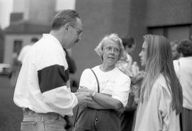 Photograph of Miriam Mittermaier at a creative writing workshop