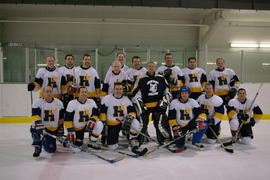Photograph of Humber Staff Stars Charity Hockey team