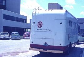 IMCTV Truck in front of D building : [photograph]