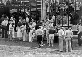 Photograph of a Staff BBQ in the Amphitheater