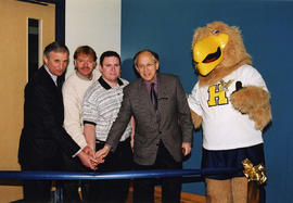 Photograph of the fitness centre opening