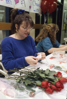 Photograph of a Valentines Day Booth Sale in the Concourse