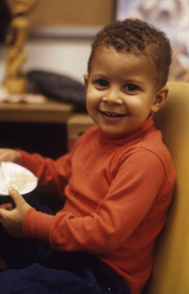 Photograph of a child at a multicultural festival