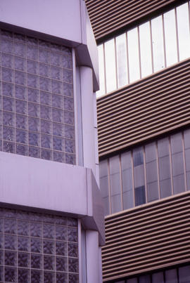 Photograph of architectural design of North campus building