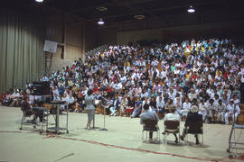 Photograph of orientation event in the Athletic Centre