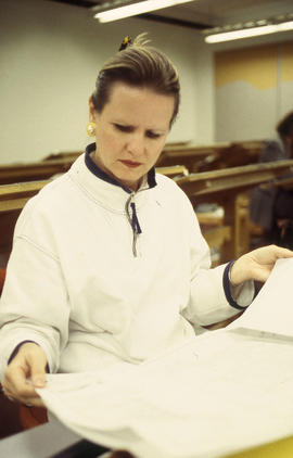 Photograph of a Design Foundations student
