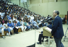 Photograph of student orientation