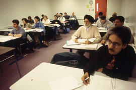 A photograph of attentive students in class