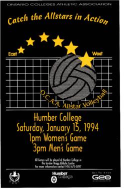 "OCAA Allstar Volleyball Game, 1994" : [poster]