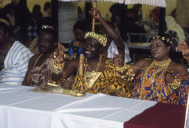 Photograph of Ghanaian visitors at Humber